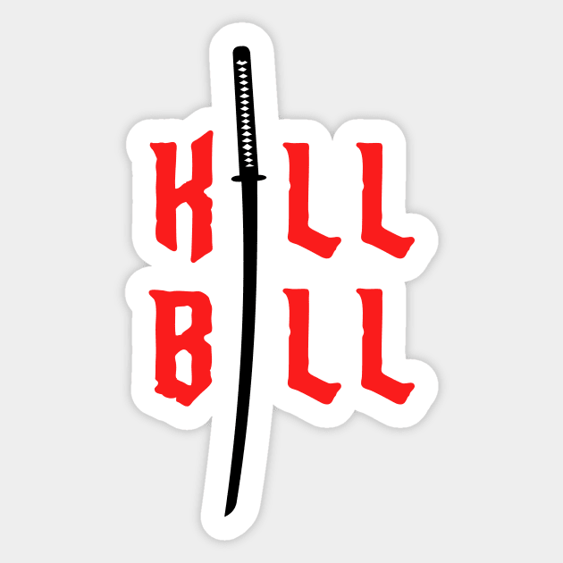 Kill bill Sticker by filmsandbooks